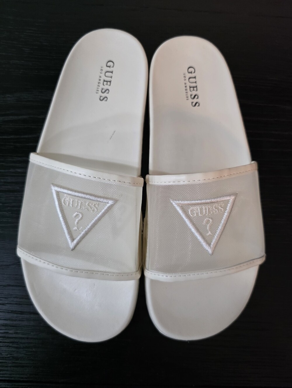 BRAND NEW GUESS WOMEN’s MESH  LOGO SLIDE WOMENS SANDAL